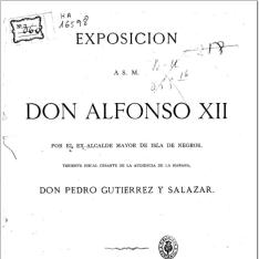 Exposición á S. M. D. Alfonso XII