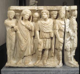 Sarcófago con la historia de Aquiles y Políxena