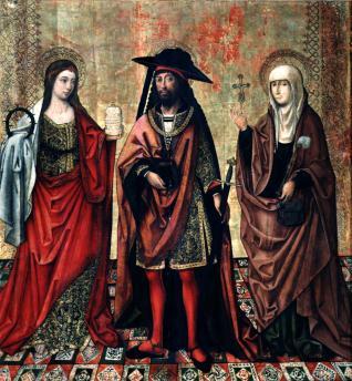San Lázaro con sus hermanas Marta y María