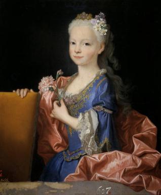 María Ana Victoria de Borbón, niña (futura reina de Portugal)