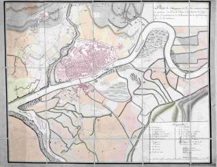 Plan de Saragosse au 21 fevrier 1809