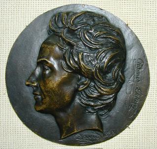 Medallón con el retrato de Jean François Casimir Delavigne
