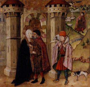 San Joaquín y Santa Ana ante la Puerta Dorada de Jerusalén