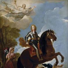 Carlos II, rey de España, a caballo