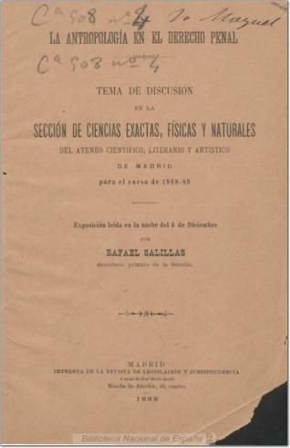 La antropología en el derecho penal