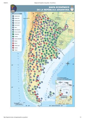 Mapa económico de Argentina. Mapoteca de Educ.ar