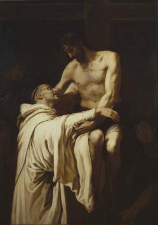 Cristo abrazando a San Bernardo