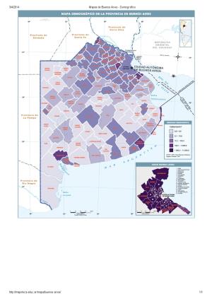 Mapa demográfico de Buenos Aires. Mapoteca de Educ.ar