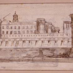 Vista exterior del Castel Nuovo de Nápoles