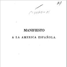 Manifiesto a la America española, ó Contestación al Manifiesto del Licenciado Don Juan de Dios Cañedo a la Nación Española