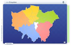 Boroughs of London . Geography map games