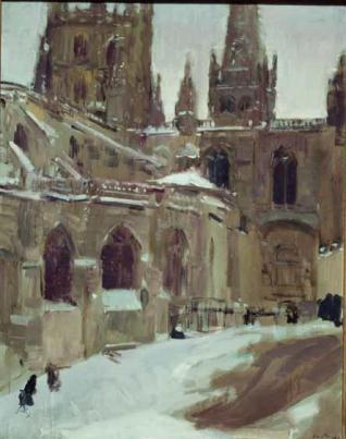 La Catedral de Burgos nevada