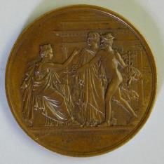 Medalla conmemorativa de la finalización de las obras del Palacio de la Bolsa de París