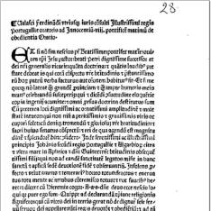 Oratio de oboedientia ad Innocentium VIII. anno 1485 habita