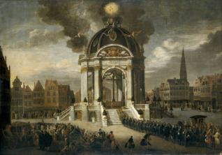 La procesión de Cristo Redentor en Amberes, 27 de agosto de 1685.