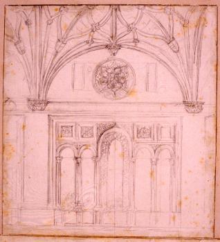 Detalles del claustro de la catedral de Tarazona