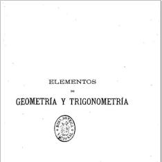 Elementos de geometría y trigonometría rectilínea