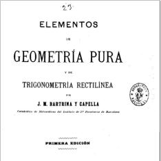 Elementos de geometría pura y de trigonometría rectilínea