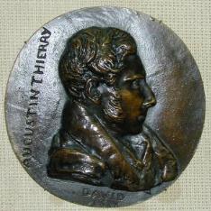 Medallón con retrato de Augustin Thierry
