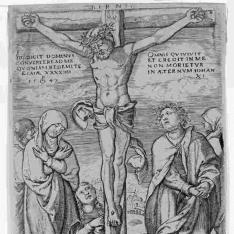 Cristo en la cruz con San Juan y las santas mujeres