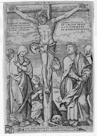 Cristo en la cruz con San Juan y las santas mujeres