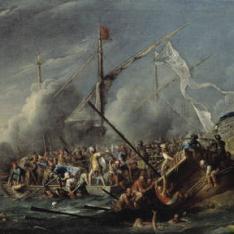 Combate naval entre españoles y turcos