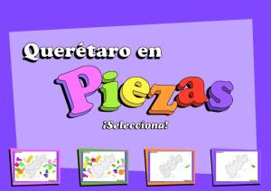 Municipios de Querétaro de Arteaga. Puzzle. INEGI de México