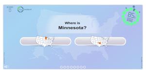 Questions about US States . Geography map games