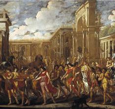 Entrada triunfal de Vespasiano en Roma