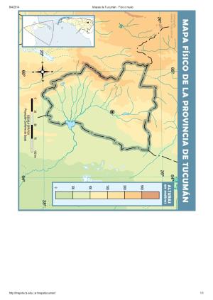 Mapa mudo de ríos de Tucumán. Mapoteca de Educ.ar