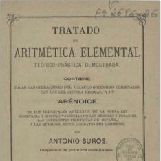 Tratado de aritmética elemental teórico-práctica demostrada