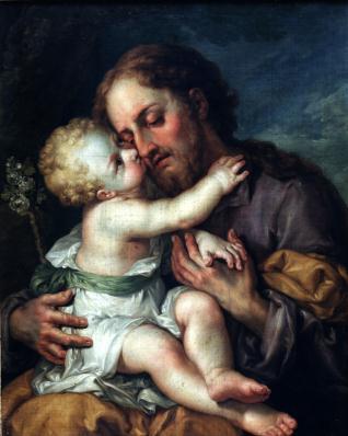 San José con el Niño Jesús