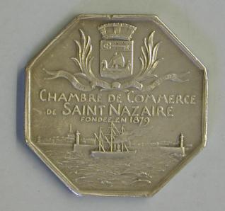 Medalla conmemorativa de la apertura de la Cámara de Comercio de Saint Nazaire