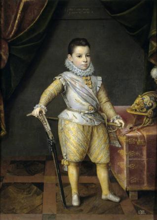 Felipe Manuel de Saboya a los cinco años