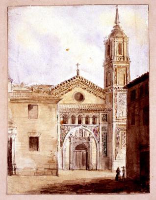 Fachada de la iglesia de San Pedro Mártir de Calatayud, Zaragoza