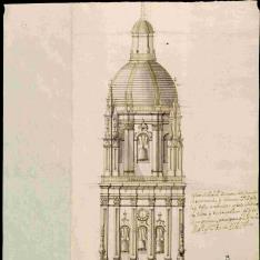 Proyecto para reforzar el fuste de la torre de la catedral de Salamanca
