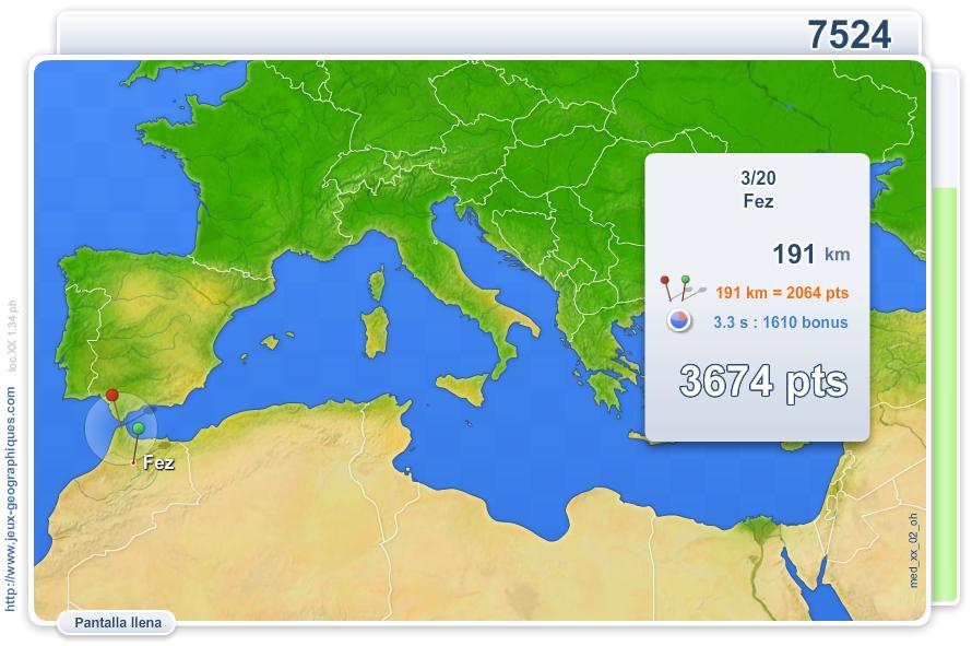 Ciudades del Mar Mediterráneo. Juegos Geográficos