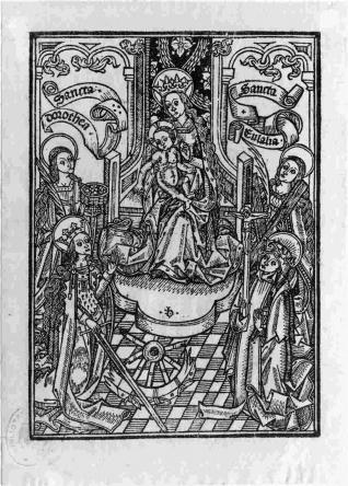 La Virgen y el niño con Santa Dorotea y Santa Eulalia