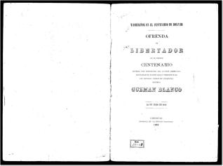 Washington en el centenario de Bolívar