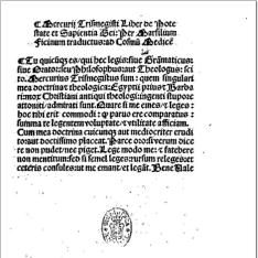 Pimander, seu De potestate et sapientia Dei (latine)
