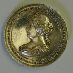 Medalla conmemorativa del viaje de la reina Isabel II a Andalucía en 1862