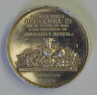 Medalla conmemorativa del viaje de la reina Isabel II a Andalucía en 1862