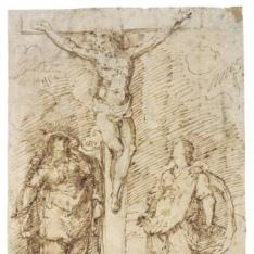 Cristo en la Cruz con la Virgen y San Juan