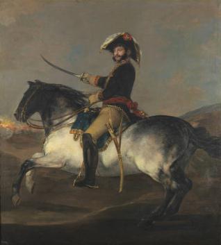 El general José de Palafox, a caballo