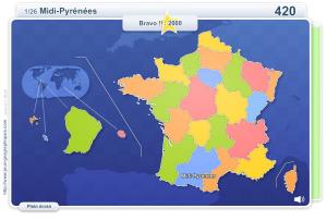 Régions de France. Jeux géographiques