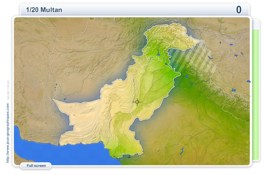 Cities of Pakistan . Geography map games