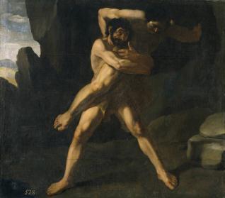 Hércules luchando con Anteo