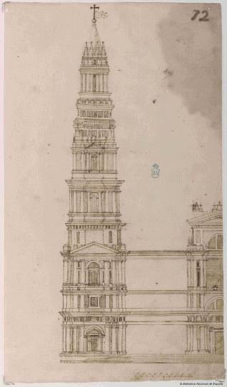 Torre y fachada principal de San Pedro de Roma
