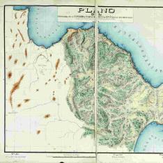 Plano del Terreno cedido por el Emperador de Marruecos a la Reyna de España