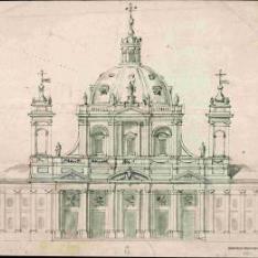 Proyecto de fachada de una iglesia o catedral